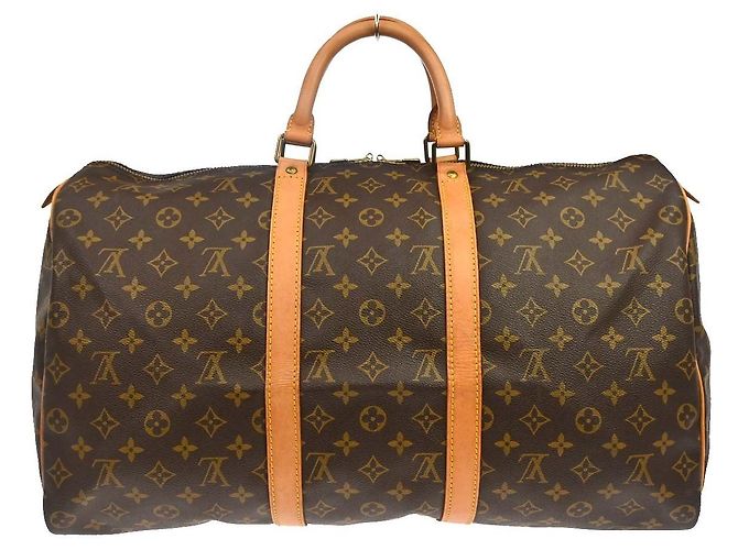 Louis Vuitton Keepall Monogram Canvas 50 Marrone - vista 2