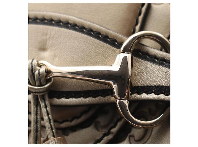 Borsa a Spalla Gucci Emily Horsebit Guccissima D'oro - vista 11