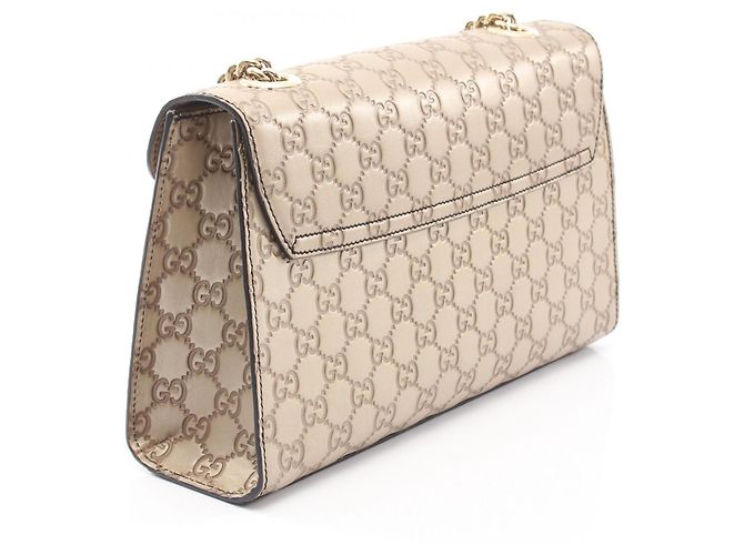 Borsa a Spalla Gucci Emily Horsebit Guccissima D'oro - vista 2