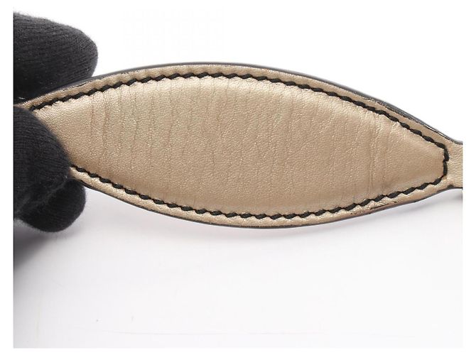 Borsa a Spalla Gucci Emily Horsebit Guccissima D'oro - vista 9
