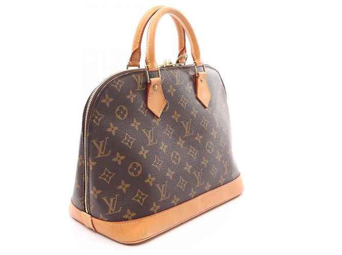 Borsa Louis Vuitton Alma PM Marrone - vista 2