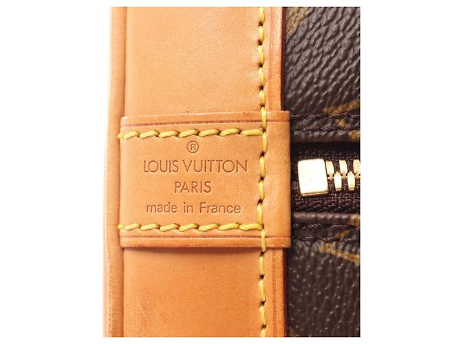 Borsa Louis Vuitton Alma PM Marrone - vista 4