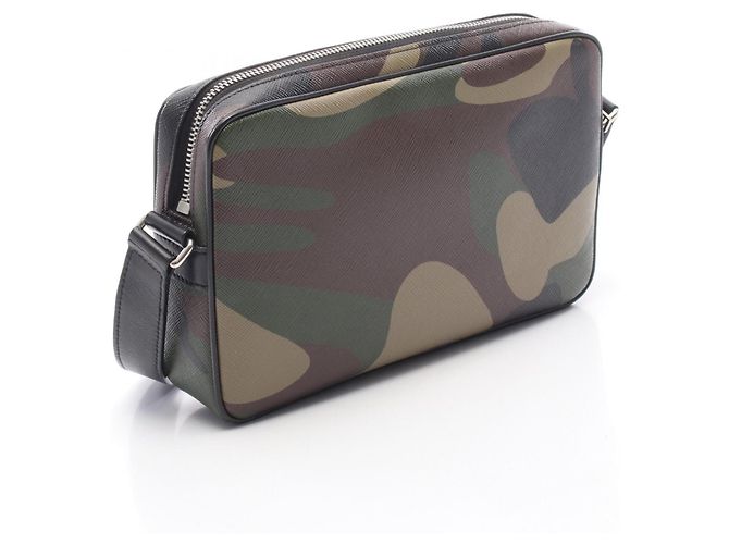 Céline Celine Messenger Bag Medium Schwarz Mehrfarben Khaki - Ansicht 2