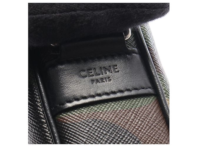 Céline Celine Messenger Bag Medium Schwarz Mehrfarben Khaki - Ansicht 4