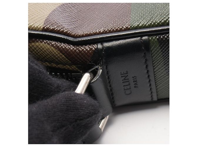 Céline Celine Messenger Bag Medium Schwarz Mehrfarben Khaki - Ansicht 7