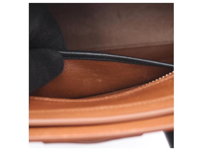 Céline Borsa 2-Way Celine Luggage Nano Shopper Marrone Nero Crudo - vista 11