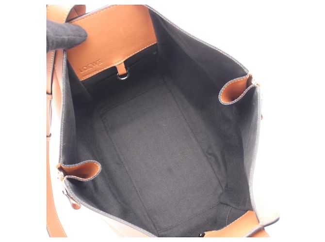 Borsa a mano in pelle Loewe Hammock Small 2-Way Marrone - vista 3