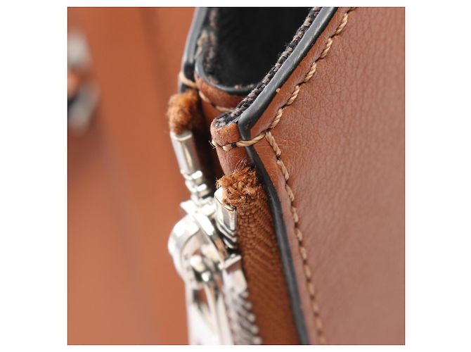 Borsa a mano in pelle Loewe Hammock Small 2-Way Marrone - vista 9