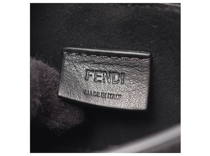 Borsa a Spalla/Borsa a Mano Fendi Camon Nano Nero - vista 4