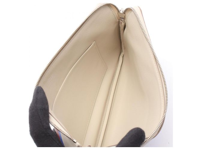 Hermès Pochette Hermes Carre Pocket Long Rainbow Love Beton - vista 3