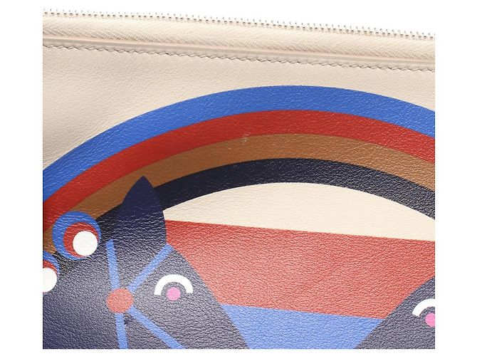 Hermès Pochette Hermes Carre Pocket Long Rainbow Love Beton - vista 6