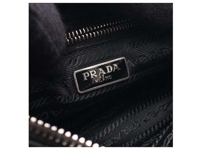 Borsa a tracolla 2-Way trapuntata nera Prada Nero - vista 4