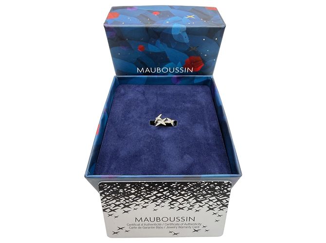 Anello Mauboussin Star For Ever in Oro Grigio e Diamanti Silver hardware - vista 2