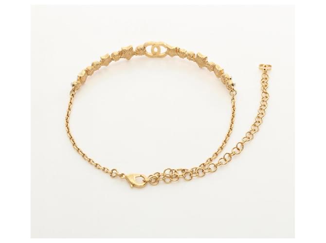 Choker Chanel Coco Mark Star Bianco D'oro - vista 2