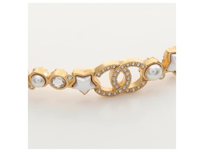 Choker Chanel Coco Mark Star Bianco D'oro - vista 6