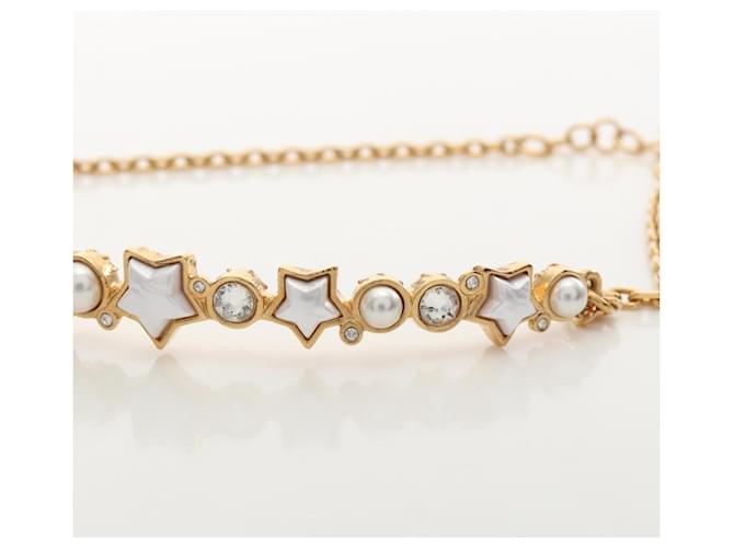 Choker Chanel Coco Mark Star Bianco D'oro - vista 7