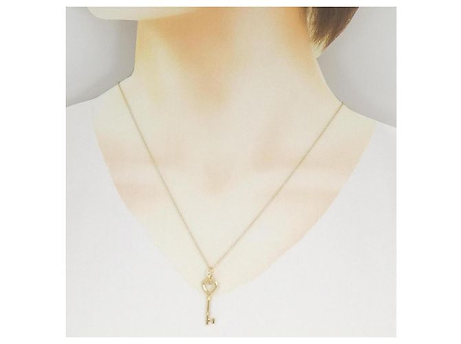 Tiffany & Co Mini collana Tiffany Heart Key Giallo - vista 6
