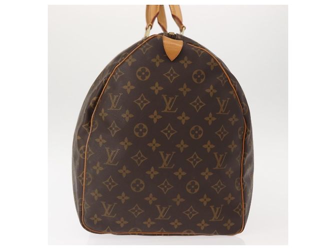 Borsa Keepall Louis Vuitton Monogram Canvas 55 Marrone - vista 4