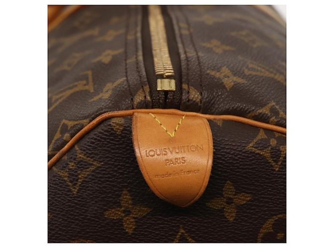 Borsa Keepall Louis Vuitton Monogram Canvas 55 Marrone - vista 6