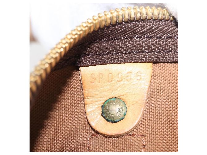 Borsa Keepall Louis Vuitton Monogram Canvas 55 Marrone - vista 7