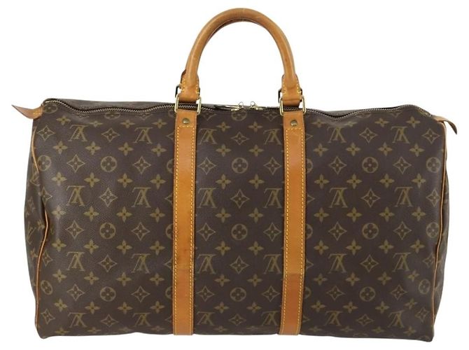 Keepall Tasche Louis Vuitton Monogram Canvas 50 Braun - Ansicht 2