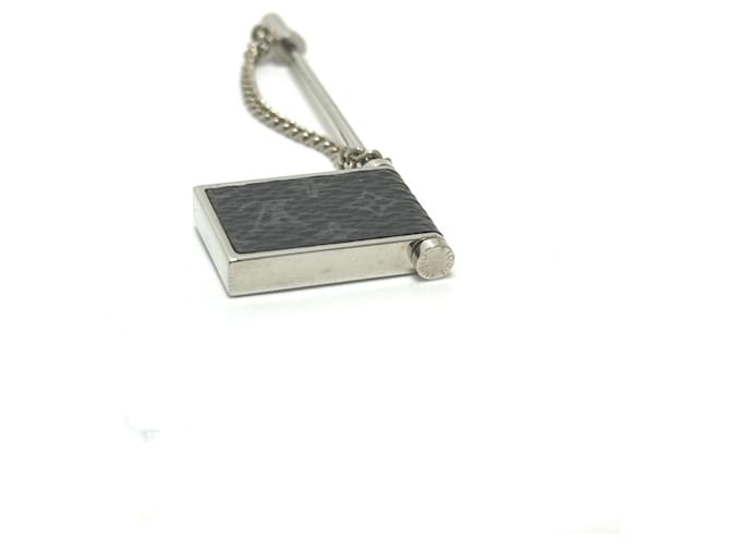 Louis Vuitton Monogram Eclipse Pin Brosche Schwarz - Ansicht 4