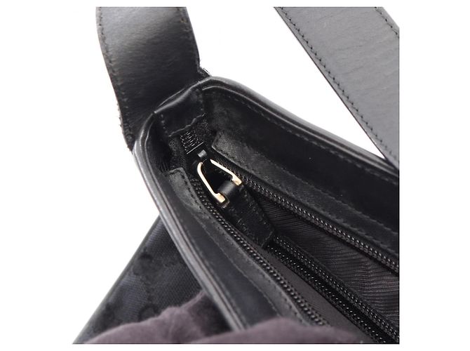 Borsa a Spalla Gucci GG Canvas Nero - vista 10