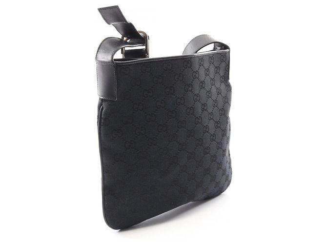 Borsa a Spalla Gucci GG Canvas Nero - vista 2
