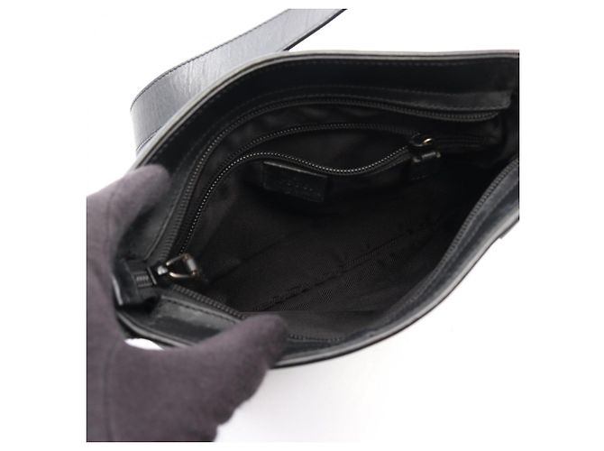Borsa a Spalla Gucci GG Canvas Nero - vista 3