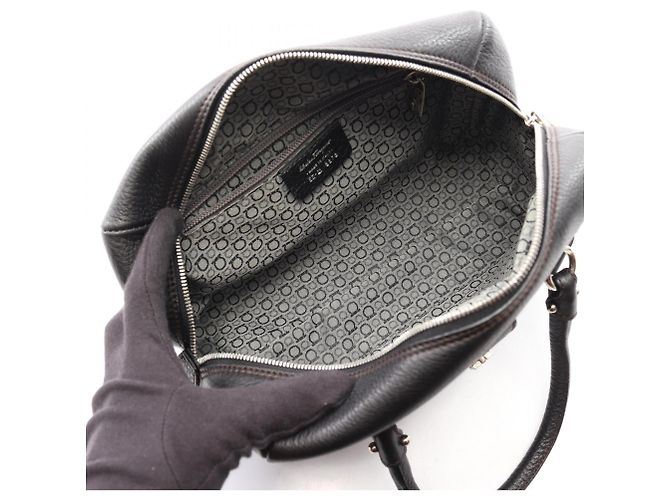 Borsa Salvatore Ferragamo Gancini Nero - vista 3