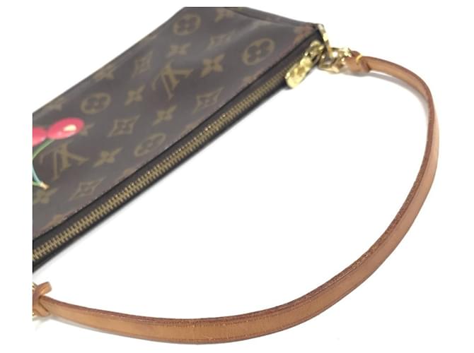 Pochette Louis Vuitton Monogram Cherry Marrone Rosso Monogramma - vista 8
