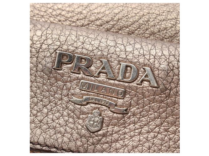 Tote Prada VIT.DAINO Tragetasche aus braunem Leder - Ansicht 10