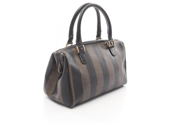 Borsa Tote Fendi Pecan Marrone Nero - vista 2