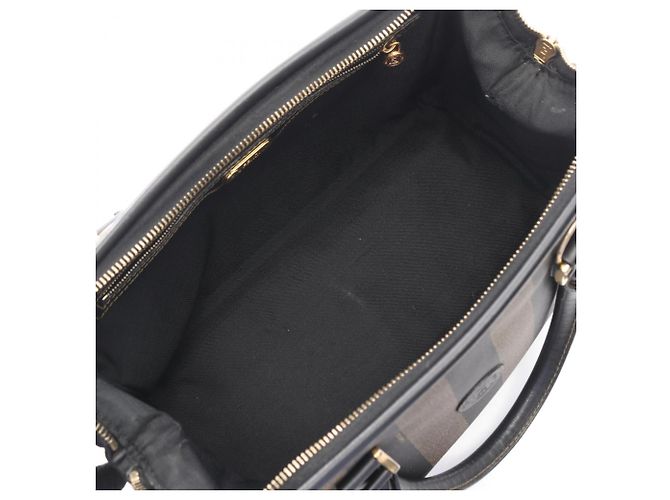 Borsa Tote Fendi Pecan Marrone Nero - vista 3