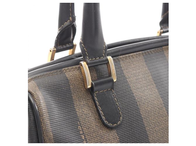 Borsa Tote Fendi Pecan Marrone Nero - vista 7