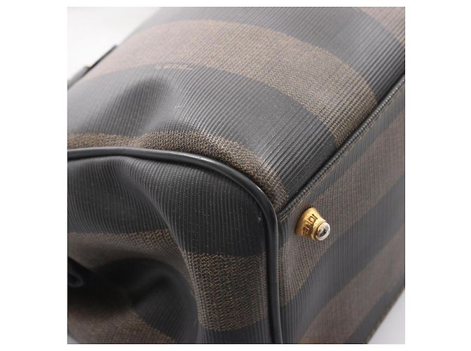 Borsa Tote Fendi Pecan Marrone Nero - vista 8