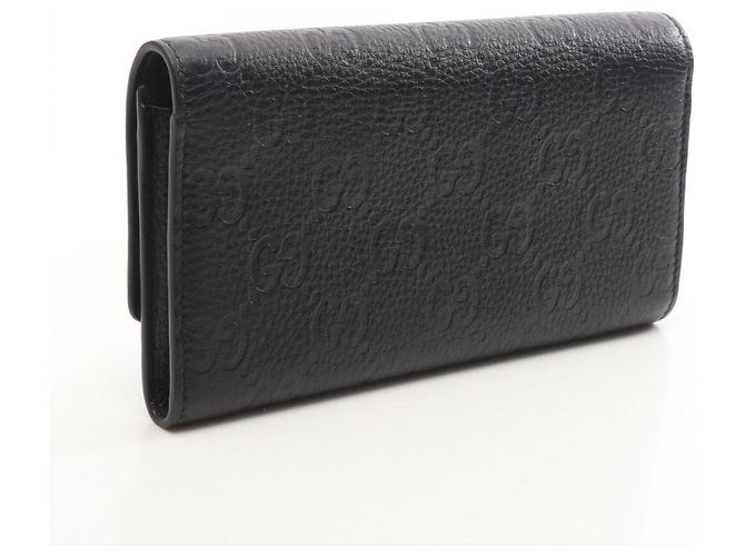 Cartera larga continental Gucci GG Emblem Negro - vista 2