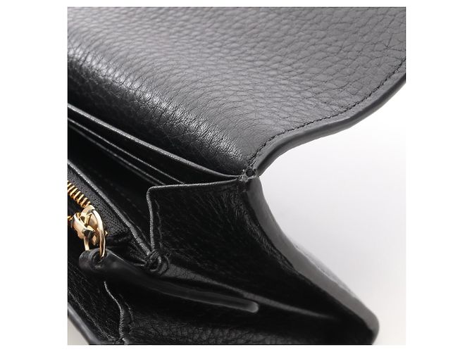 Cartera larga continental Gucci GG Emblem Negro - vista 6