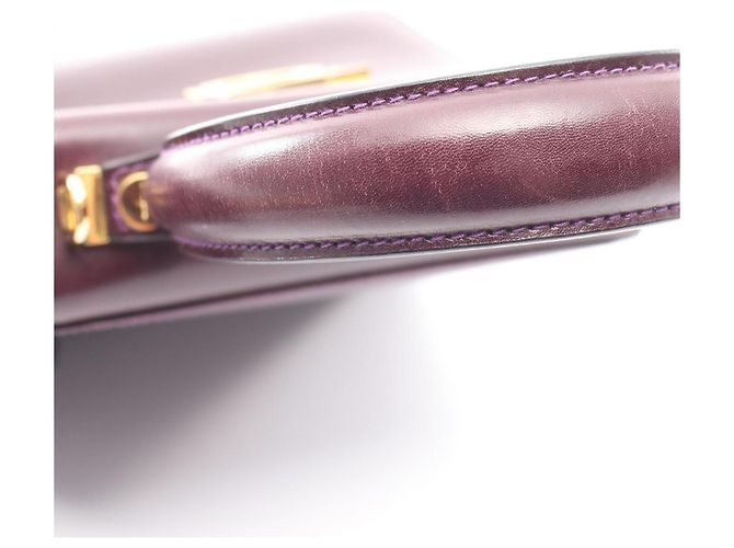 Borsa a 2 vie Gancini Salvatore Ferragamo Porpora - vista 12