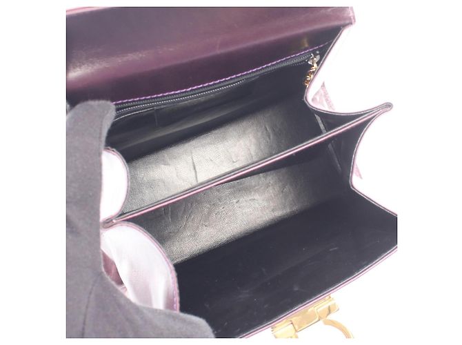Borsa a 2 vie Gancini Salvatore Ferragamo Porpora - vista 3
