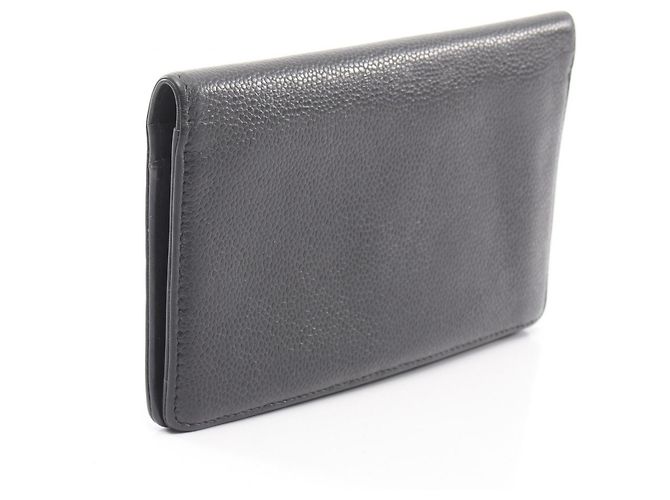 Cartera larga bi-fold Chanel Coco Mark Negro - vista 2