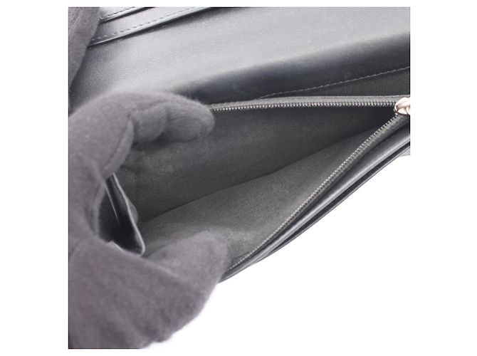 Cartera larga bi-fold Chanel Coco Mark Negro - vista 4