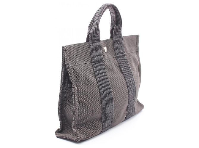 Hermès Borsa Tote Hermes Herline PM Marrone - vista 2