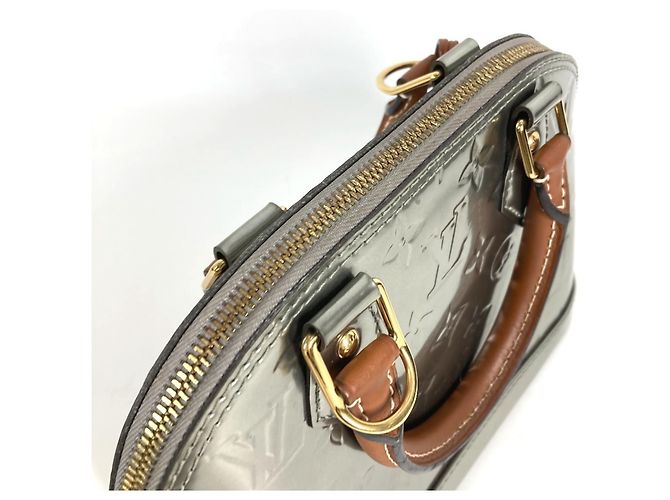 Louis Vuitton Monogram Vernis Alma BB Handtasche Silber - Ansicht 12
