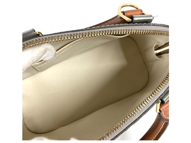Louis Vuitton Monogram Vernis Alma BB Handtasche Silber - Ansicht 13