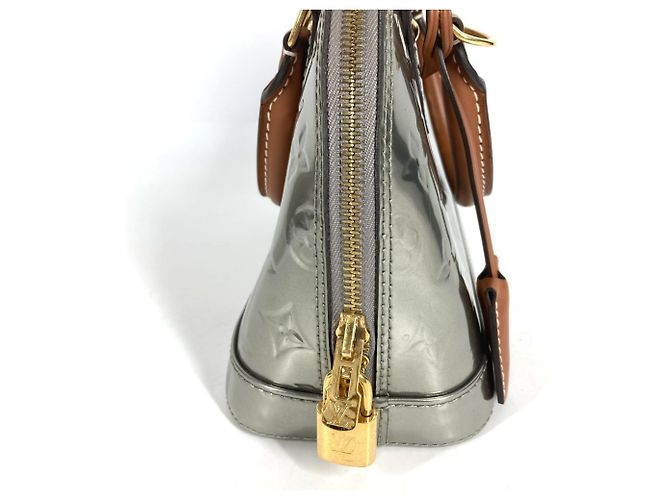 Louis Vuitton Monogram Vernis Alma BB Handtasche Silber - Ansicht 5