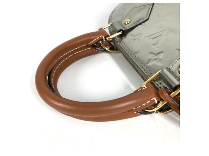 Louis Vuitton Monogram Vernis Alma BB Handtasche Silber - Ansicht 6