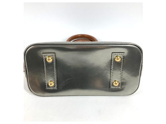Louis Vuitton Monogram Vernis Alma BB Handtasche Silber - Ansicht 8