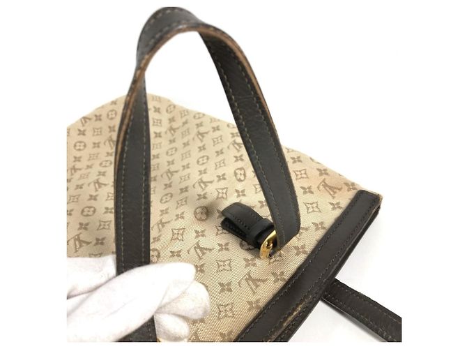 Borsa Louis Vuitton Monogram Mini Françoise Marrone Cachi - vista 14