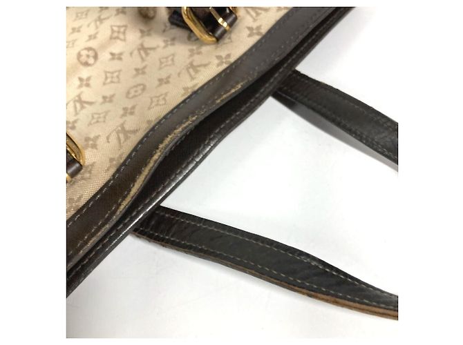 Borsa Louis Vuitton Monogram Mini Françoise Marrone Cachi - vista 15